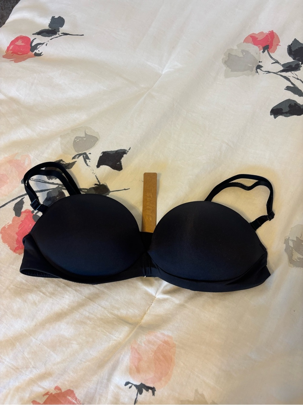 SKIMS Black Convertible Strapless Push-Up Bra